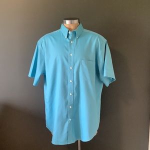Roundtree & Yorke Men's Button-Down Collar Short Sleeve Dress Shirt ~ 2XT